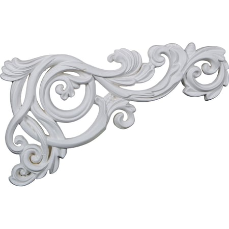 Ekena Millwork 15 3/8"W x 8 3/8"H x 1"P Avery Onlay, Right ONL08X15X01AV-R